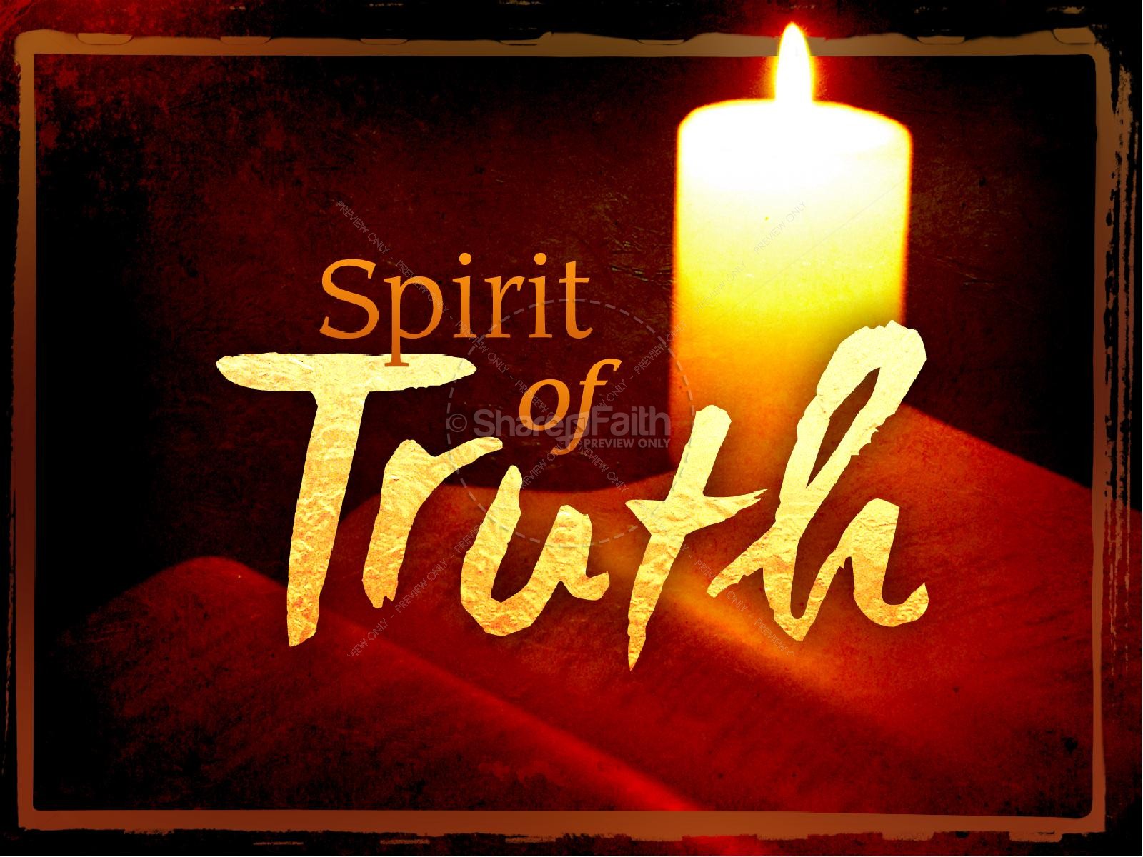 Spirit of Truth PowerPoint Template for Pentecost Thumbnail 2
