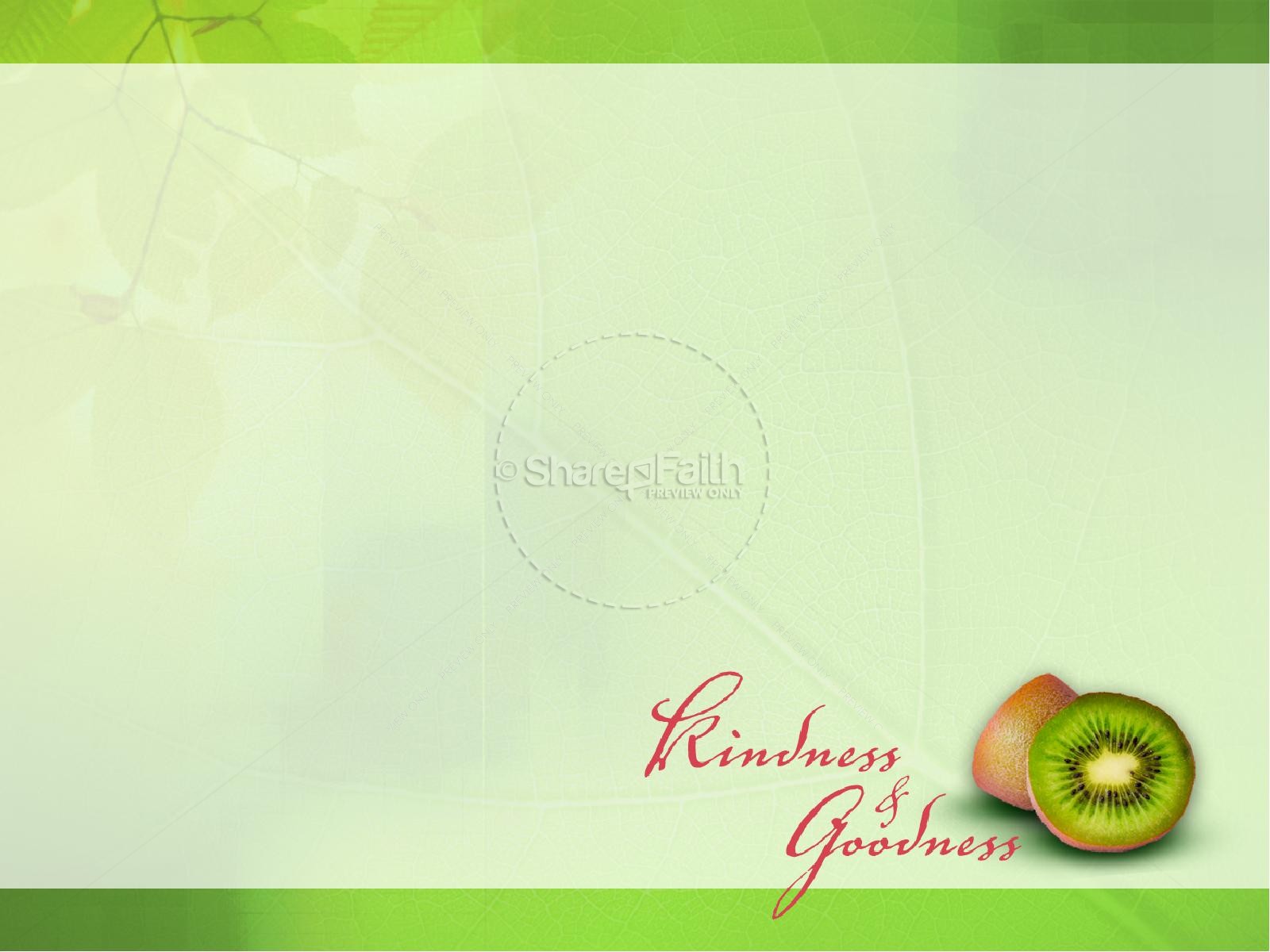 Kindness and Goodness Fruit of the Spirit PowerPoint Template Thumbnail 6
