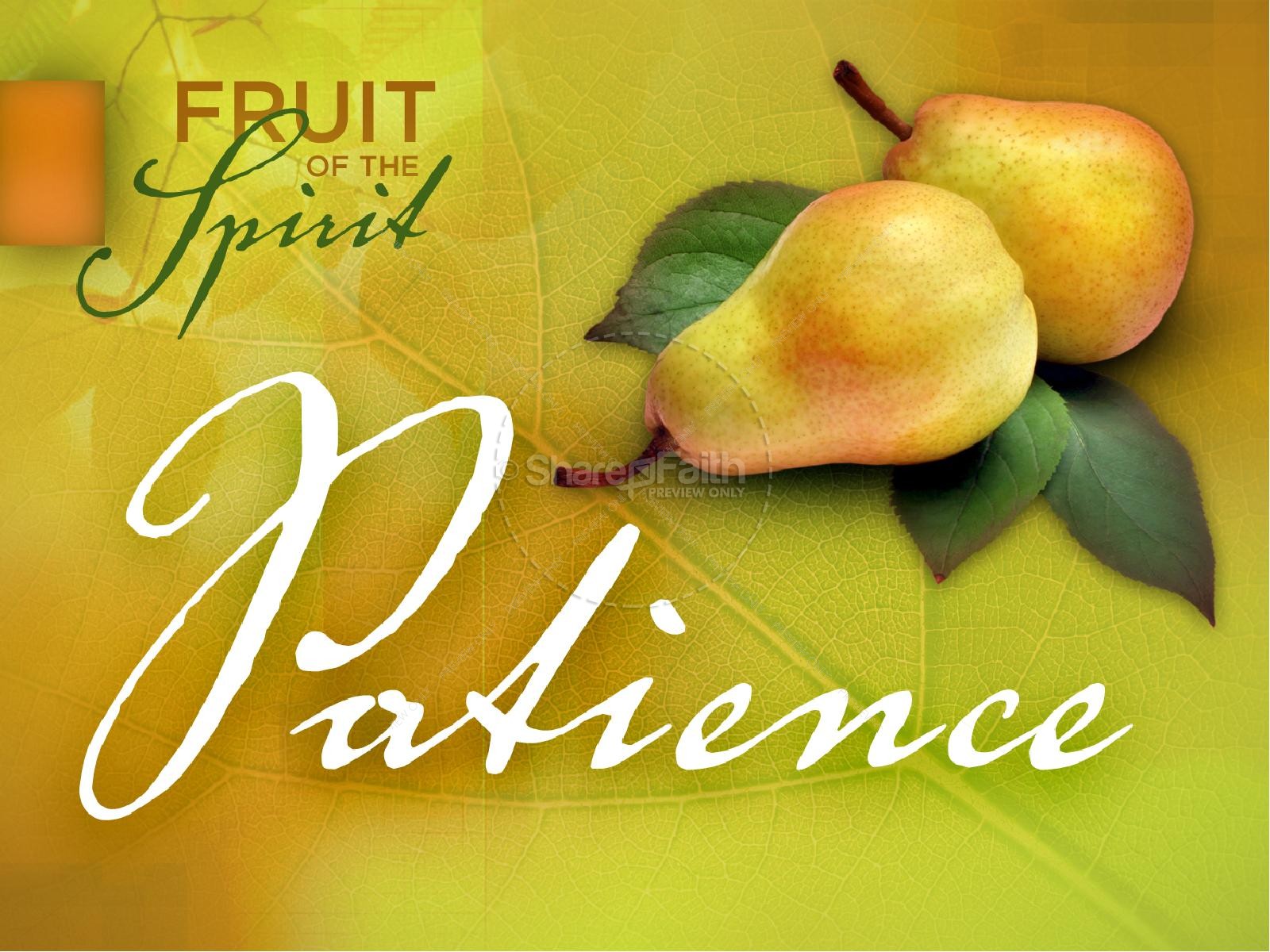 Patience Fruit of the Spirit PowerPoint Template Thumbnail 2