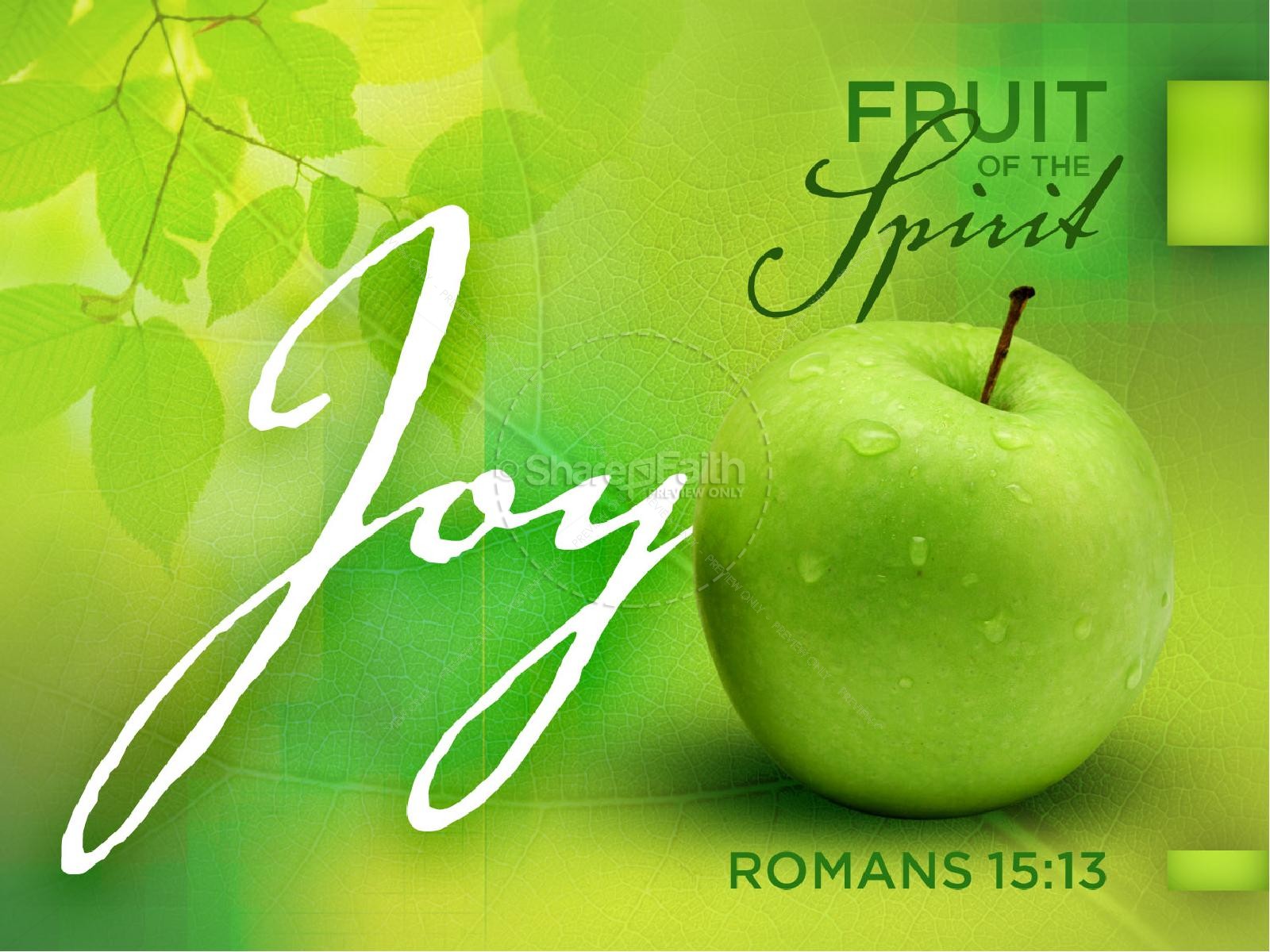 Joy Fruit of the Spirit PowerPoint Template Thumbnail 1