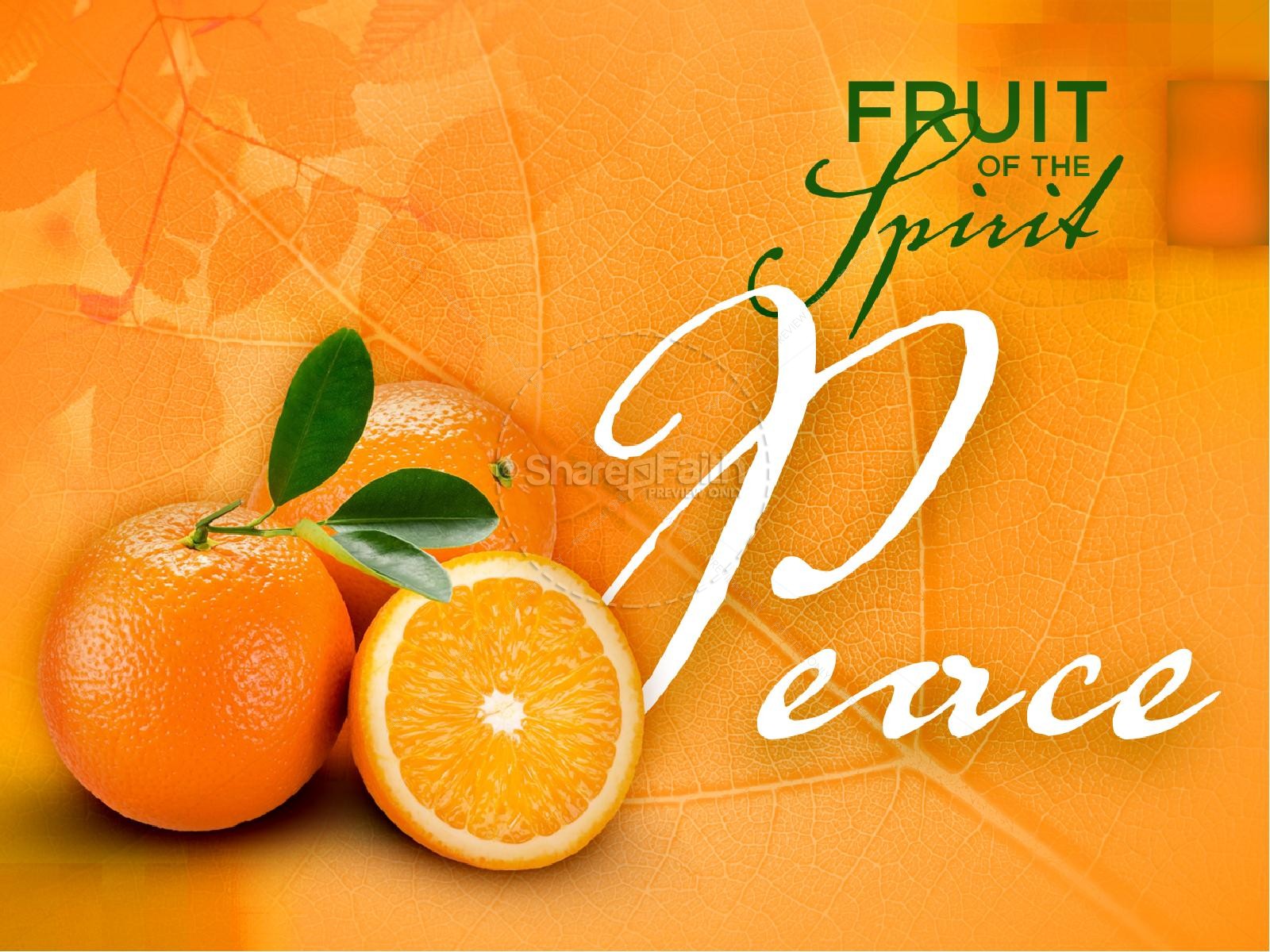 Peace Fruit of the Spirit Pentecost PowerPoint Template Thumbnail 2