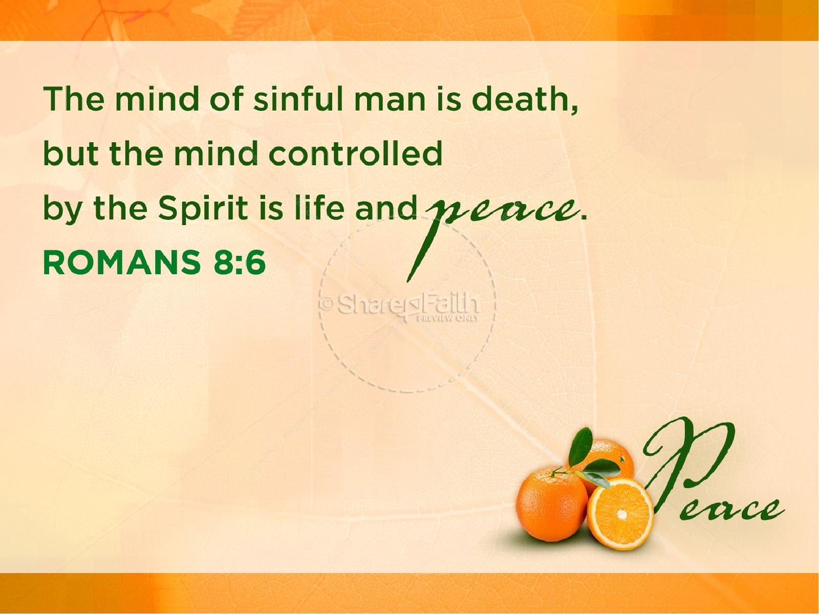 Peace Fruit of the Spirit Pentecost PowerPoint Template Thumbnail 7