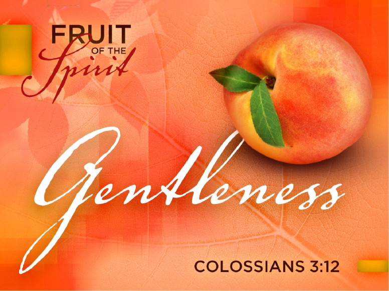 Gentleness Fruit Of The Spirit Powerpoint Template