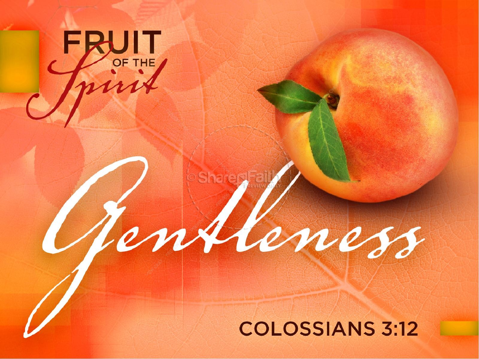 Gentleness Fruit Of The Spirit Powerpoint Template Thumbnail 1