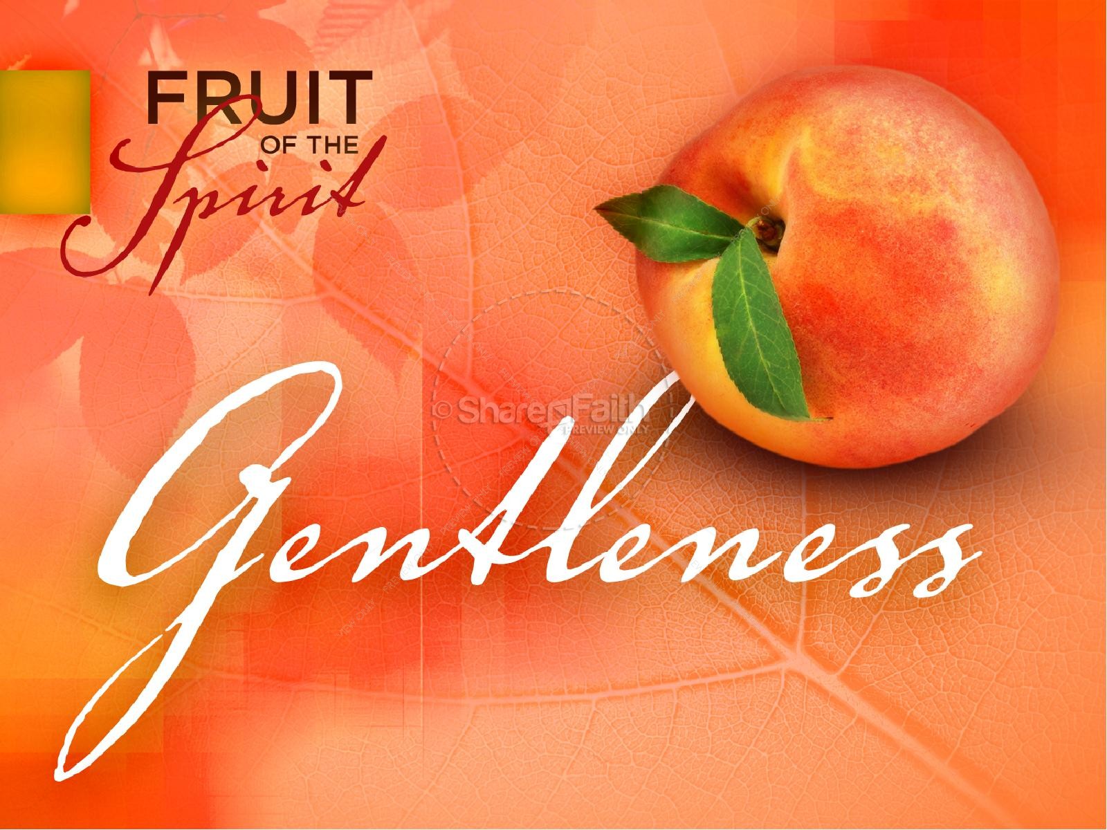 Gentleness Fruit Of The Spirit Powerpoint Template Thumbnail 2