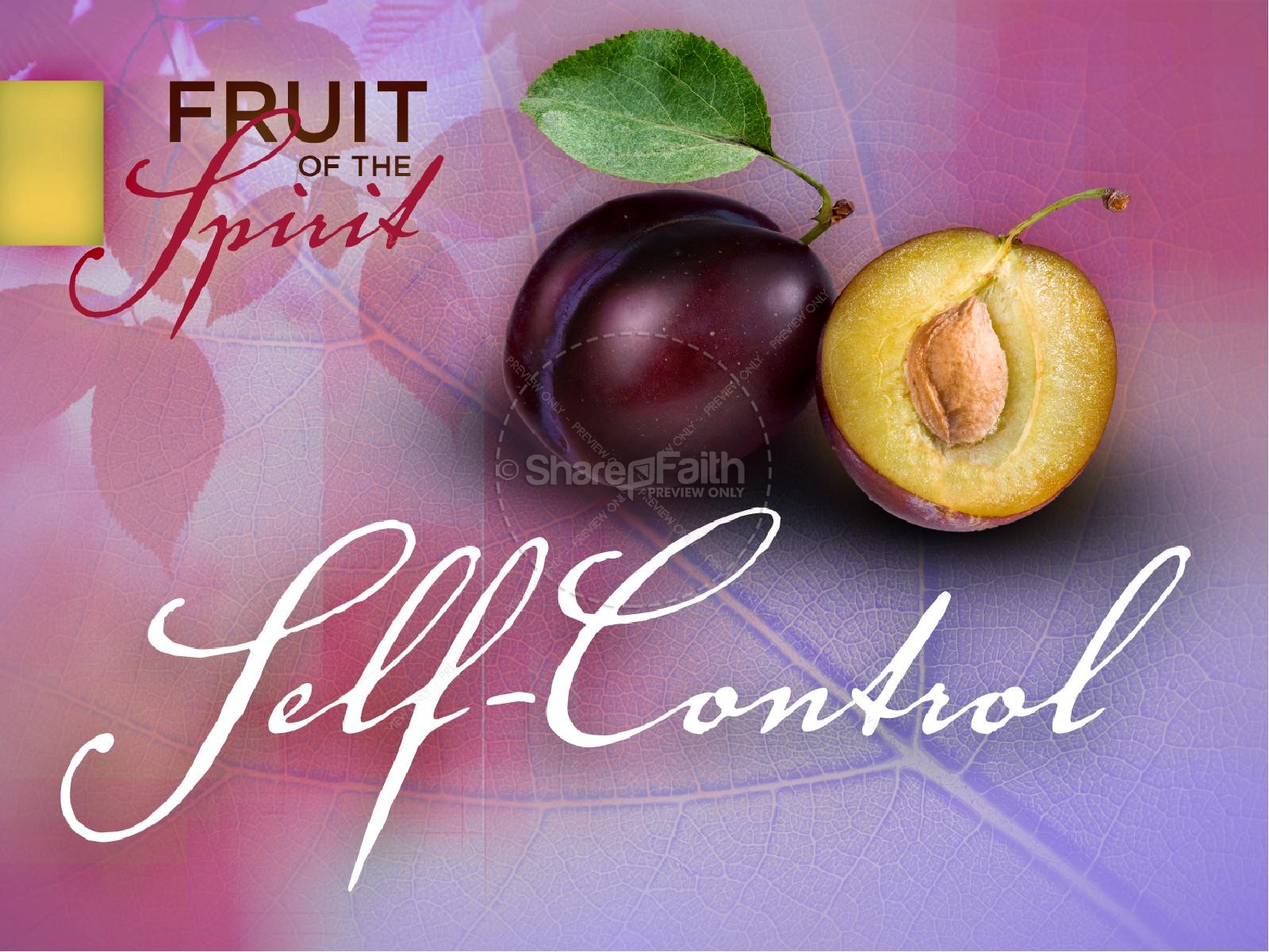 Self Control Fruit Of The Spirit Powerpoint Slides