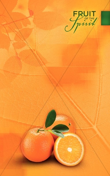 Orange Fruit Of The Spirit Bulletin Cover