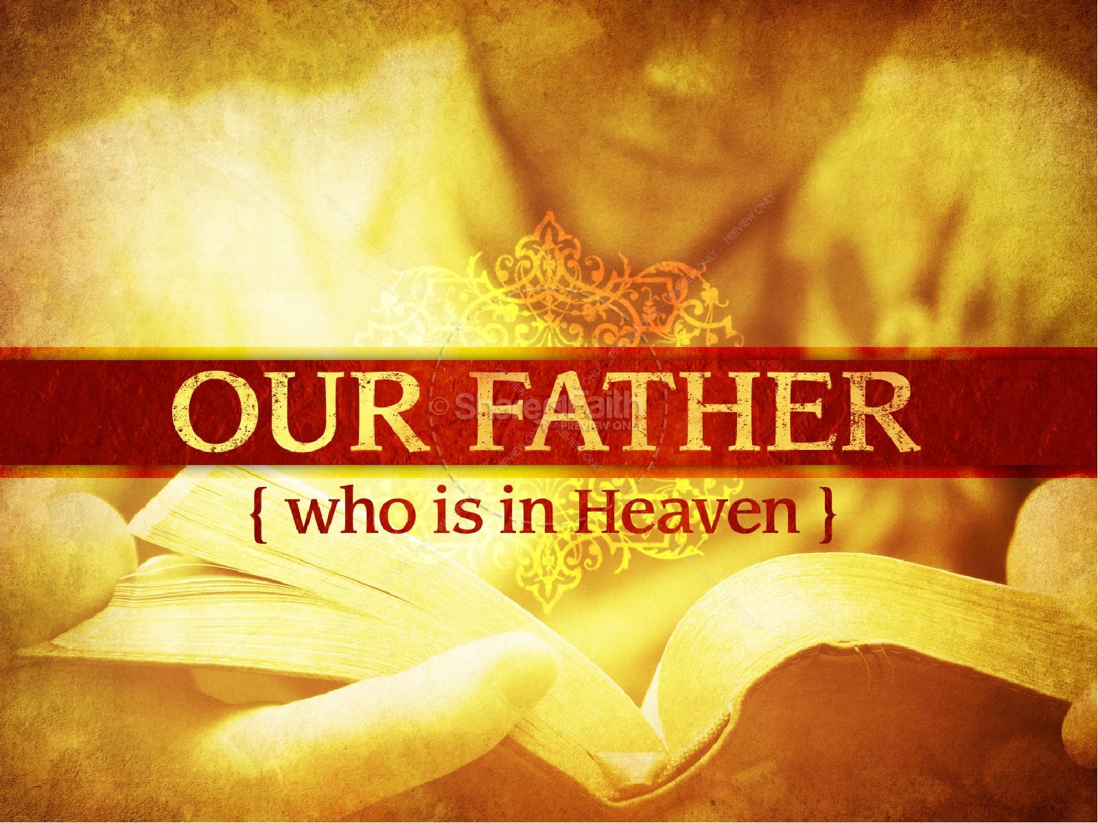 Our Father In Heaven PowerPoint Template Thumbnail 2