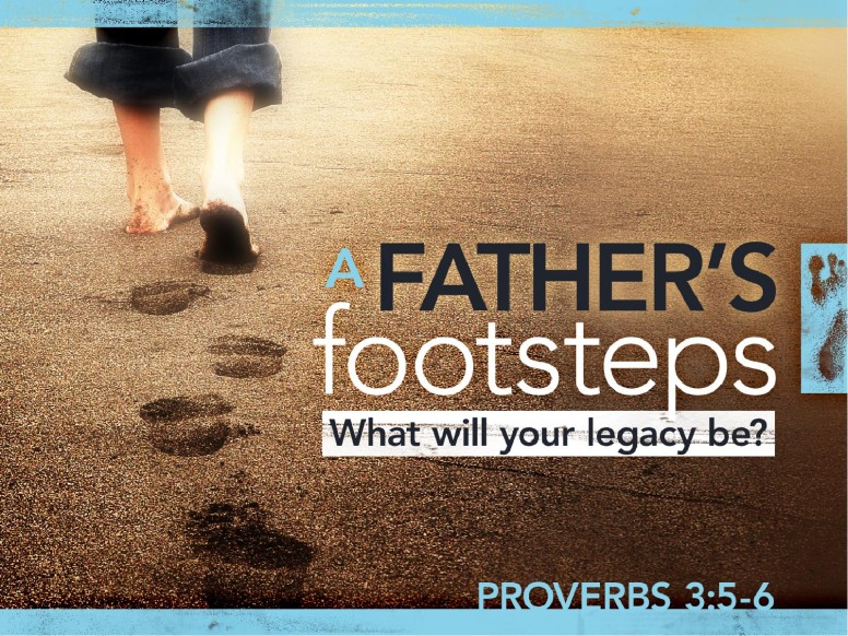 A Fathers Footsteps PowerPoint Template