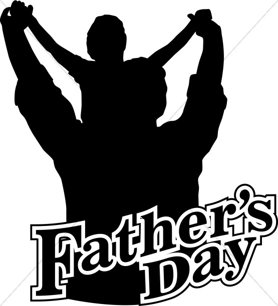 Father's Day Silhouette Clip Art