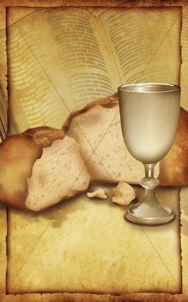 Bread and Cup Communion Bulletin Cover Thumbnail Showcase