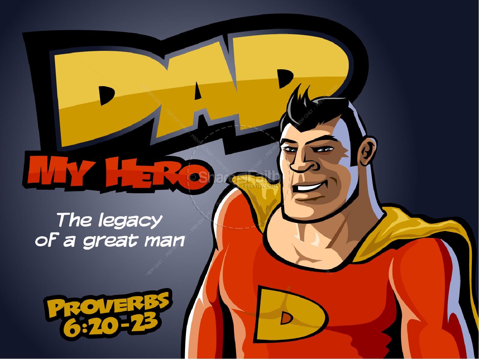 Super Dad Powerpoint Template Thumbnail 1