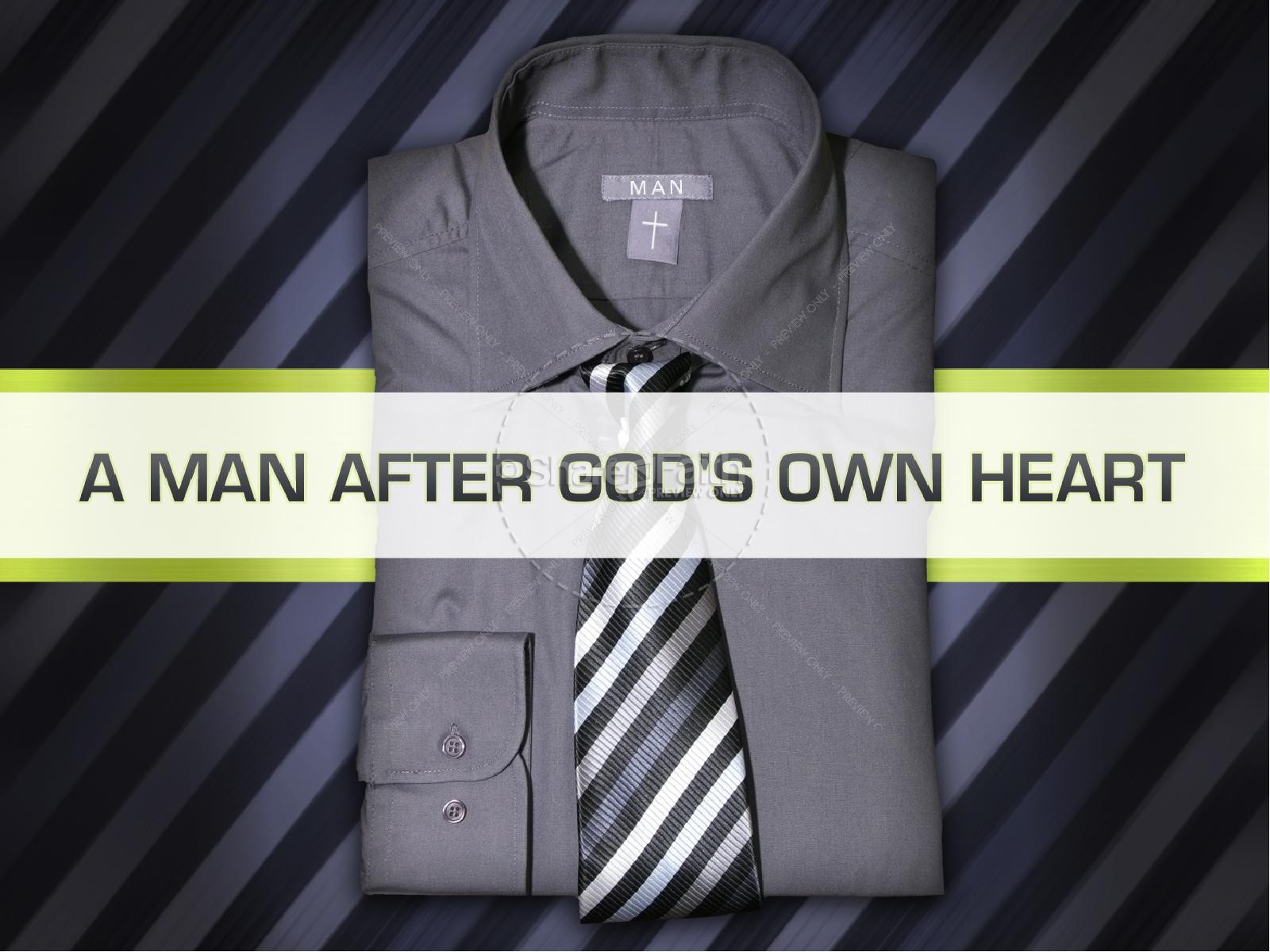 Man After God's Heart PowerPoint Template Thumbnail 3
