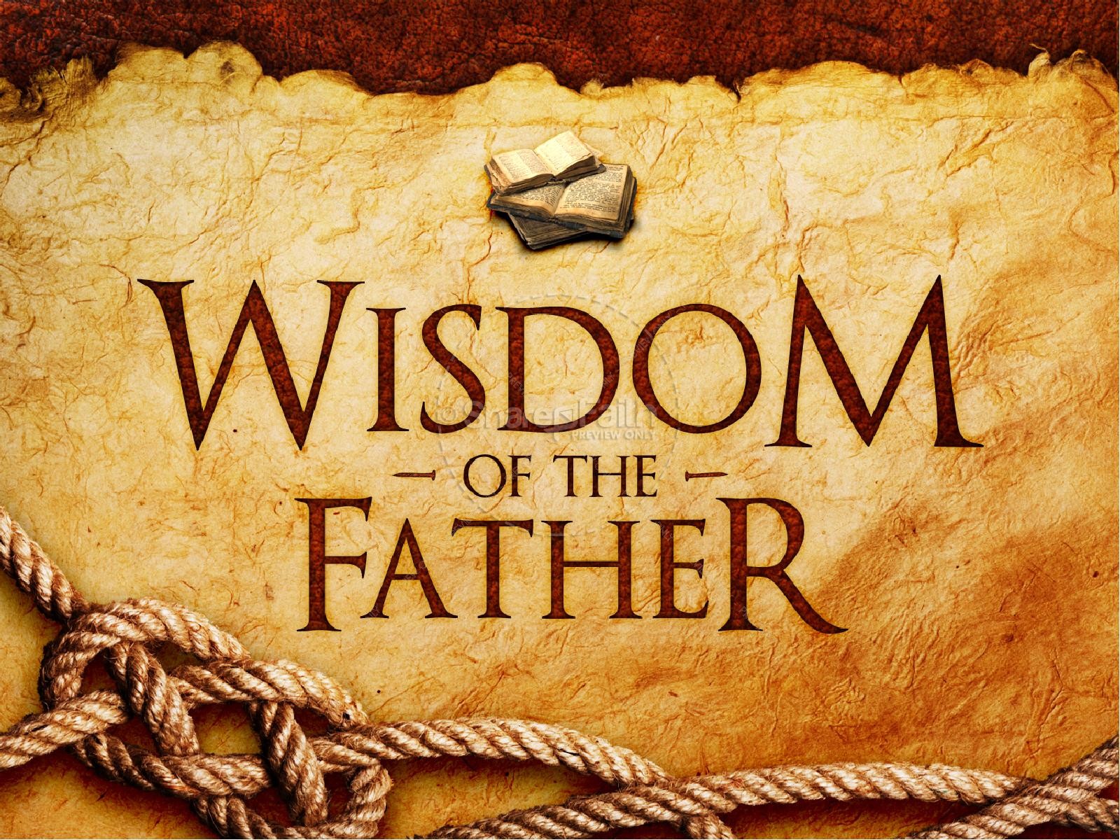 Wisdom Of The Father PowerPoint Template Thumbnail 3