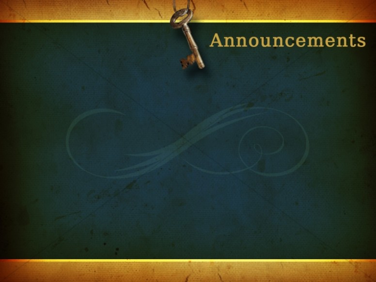 Equipped By The Spirit Church Announcement Background