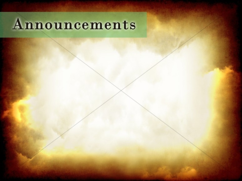 The Comforter Has Come Announcement Background