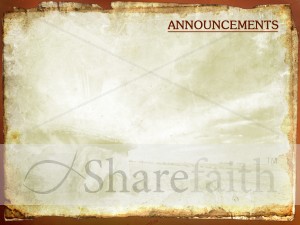 Resurrection Easter Church Announcement Backgrounds | Church Announcements