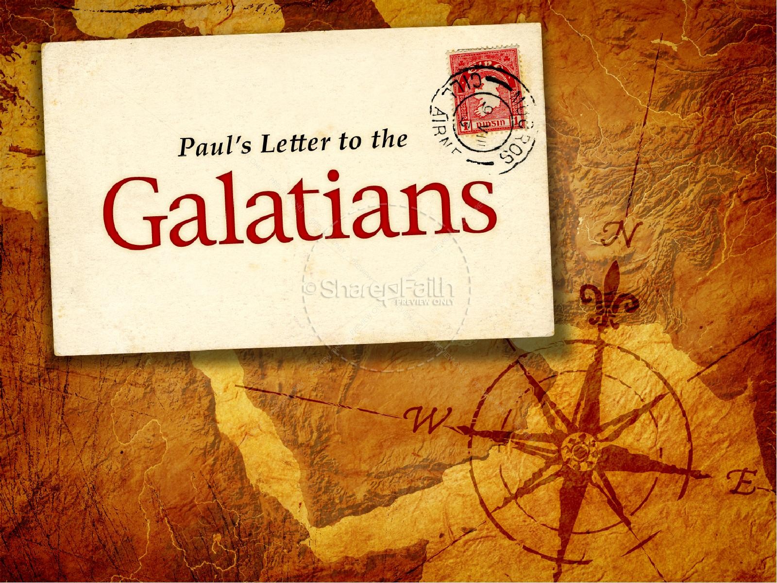 Letter To The Galatians powerPoint Template Thumbnail 1