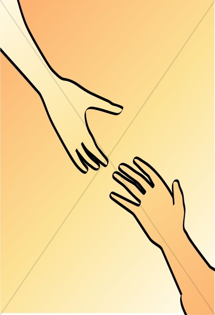 Grasping Hands Religious Clipart Thumbnail Showcase