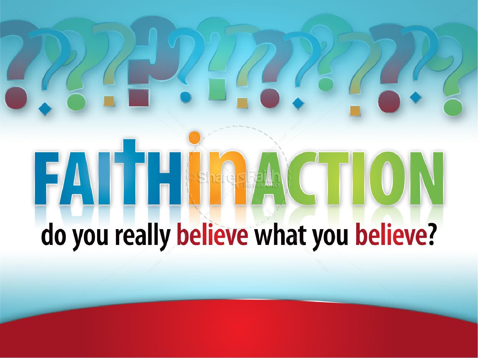 Faith In Action PowerPoint Sermon Template Thumbnail 2
