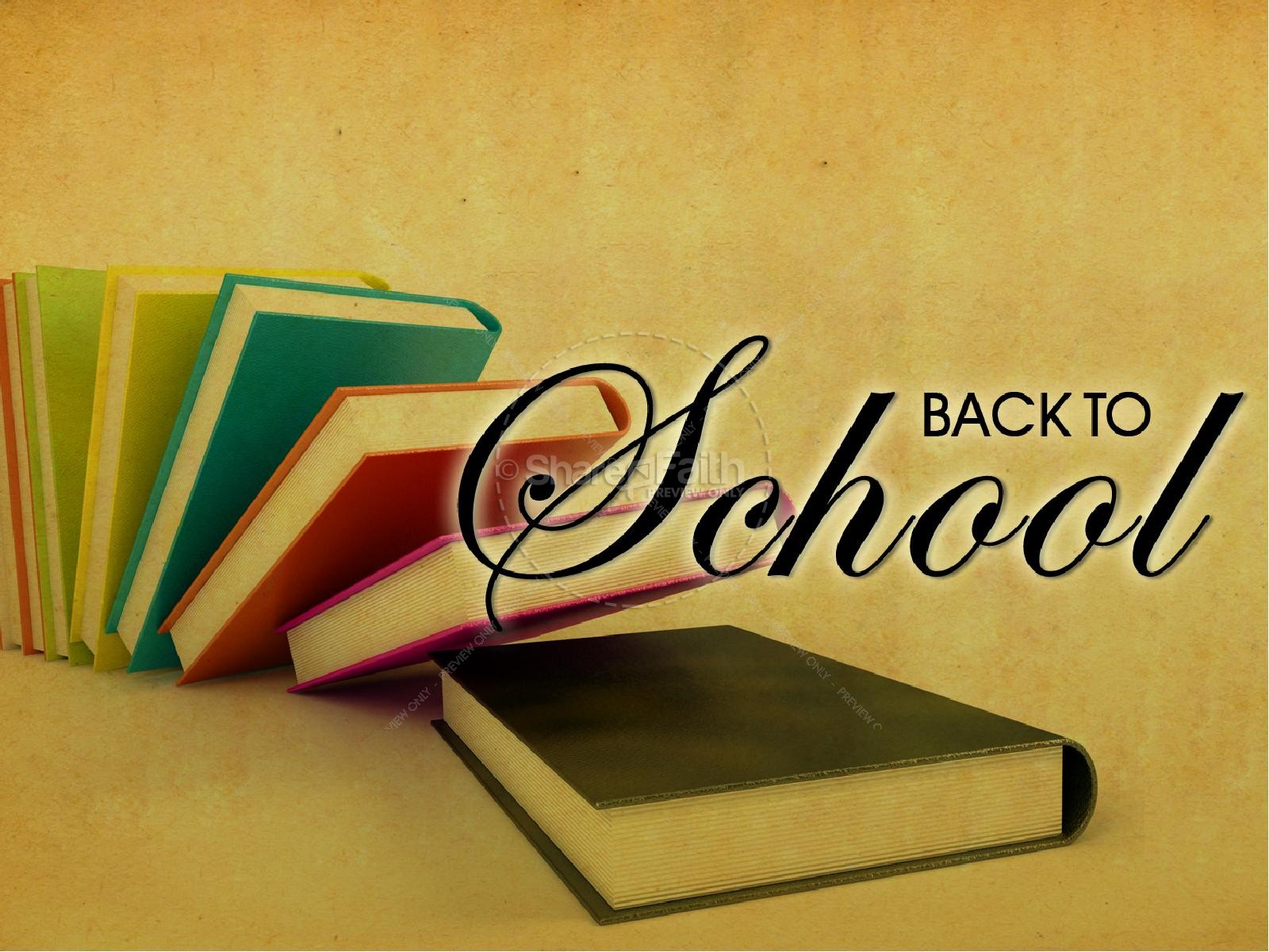 Back To School Books PowerPoint Thumbnail 4