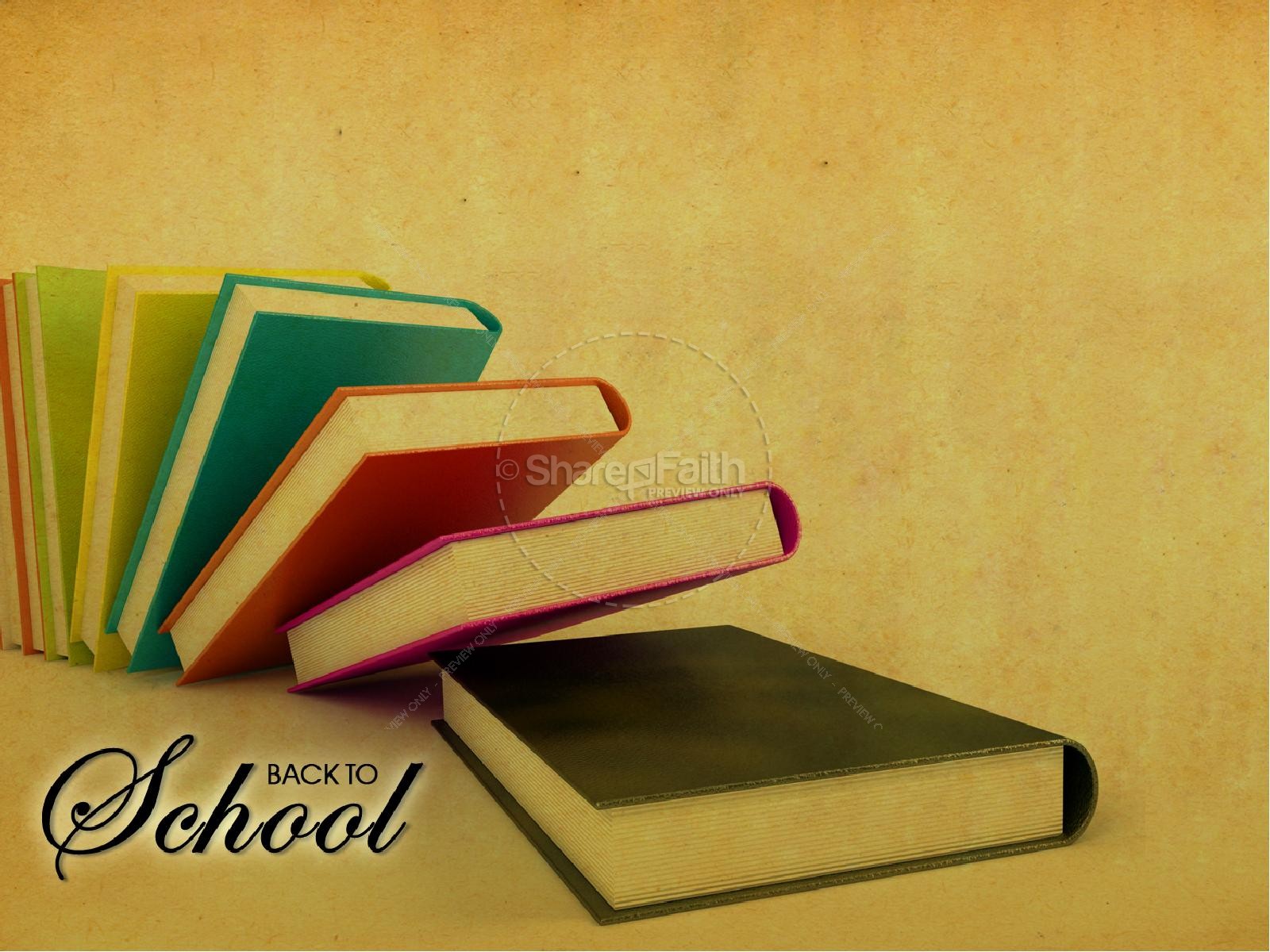 Back To School Books PowerPoint Thumbnail 5