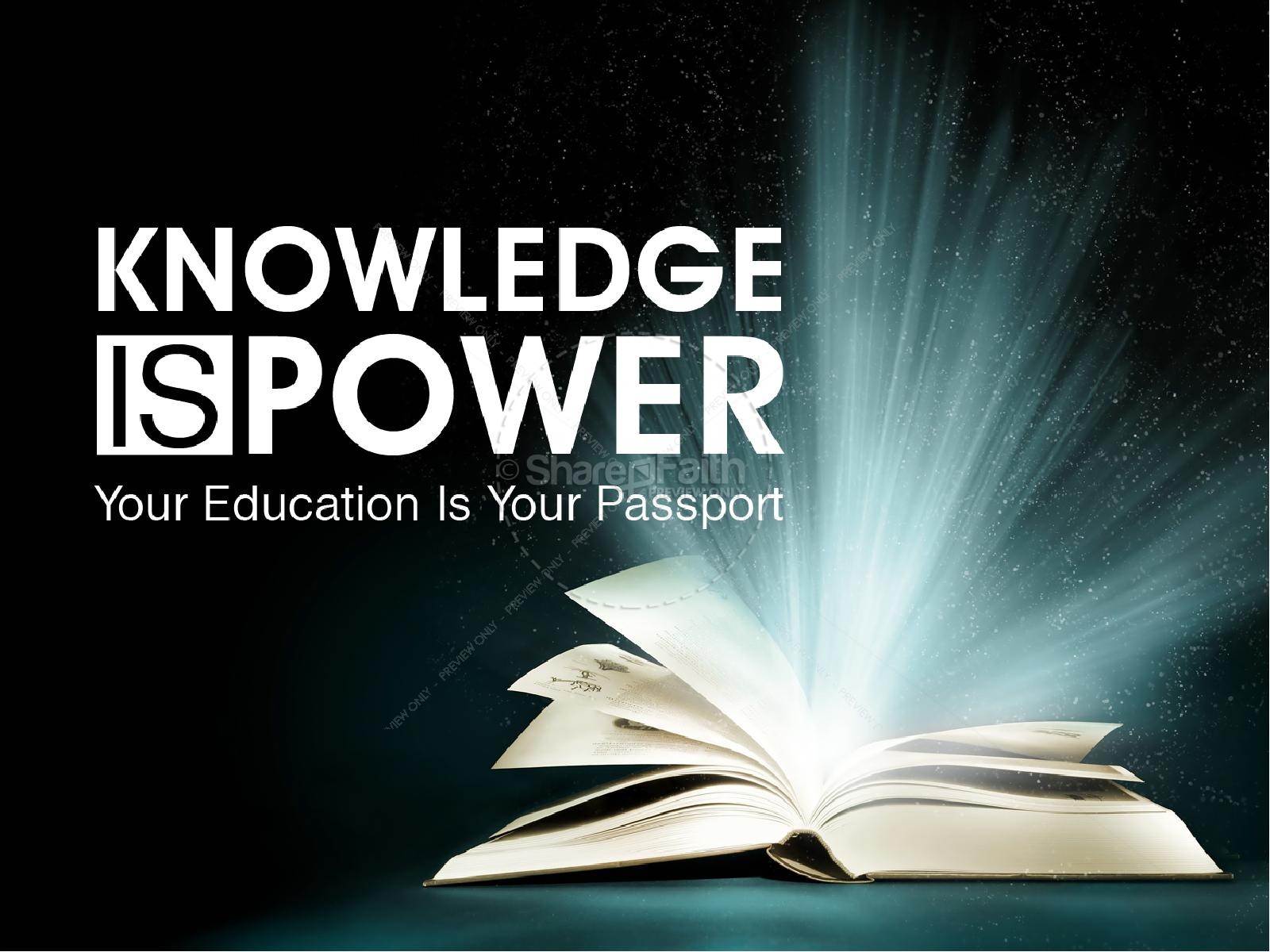Knowledge Is Power PowerPoint | Sharefaith Media