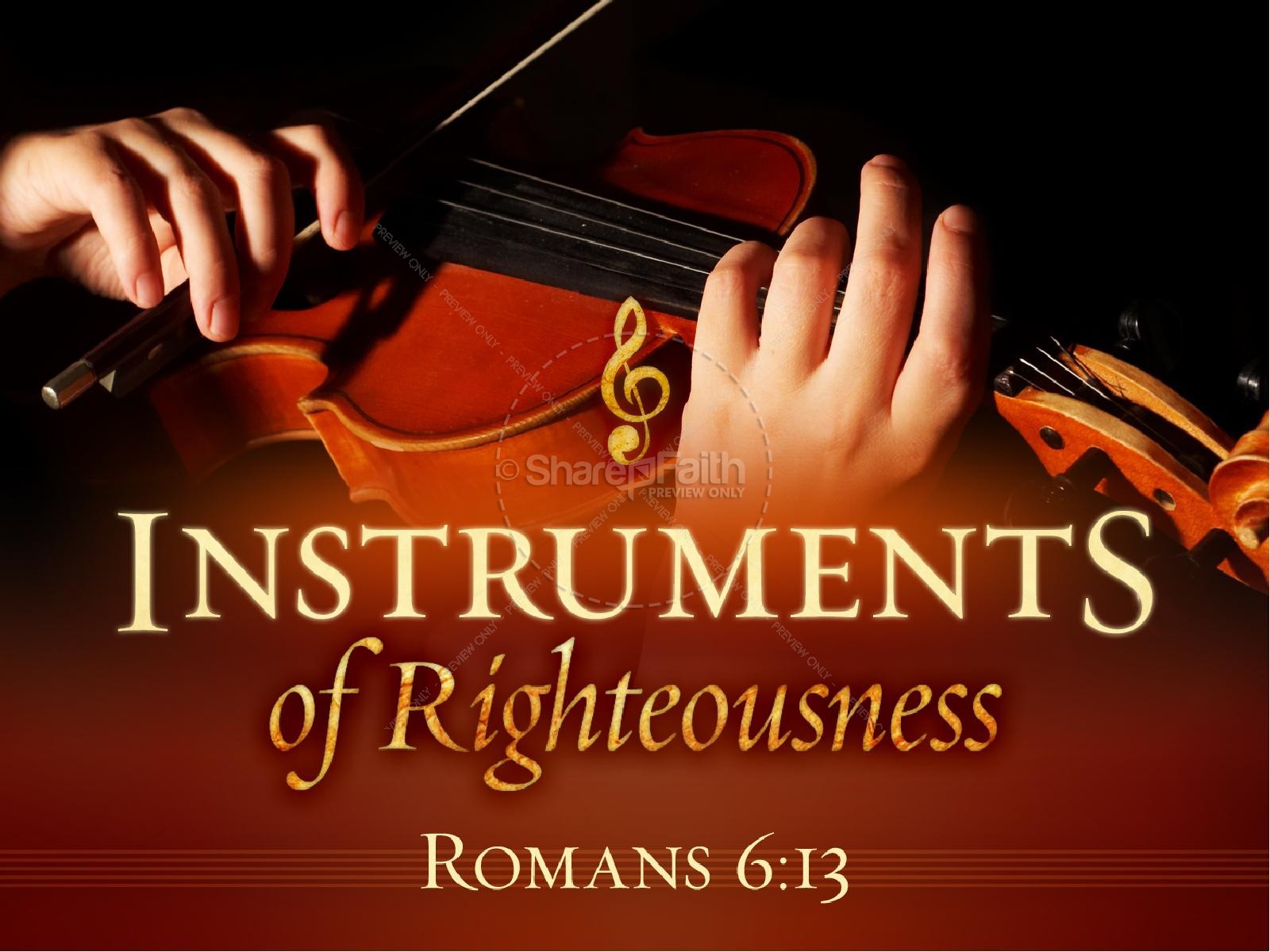 Instruments of Righteousness Church PowerPoint Thumbnail 1