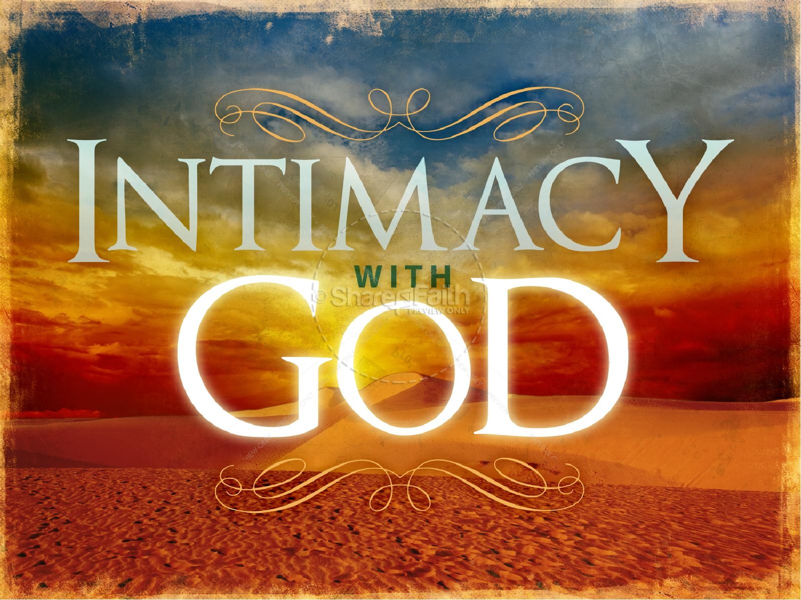 Intimacy With God Christian PowerPoint Thumbnail 2