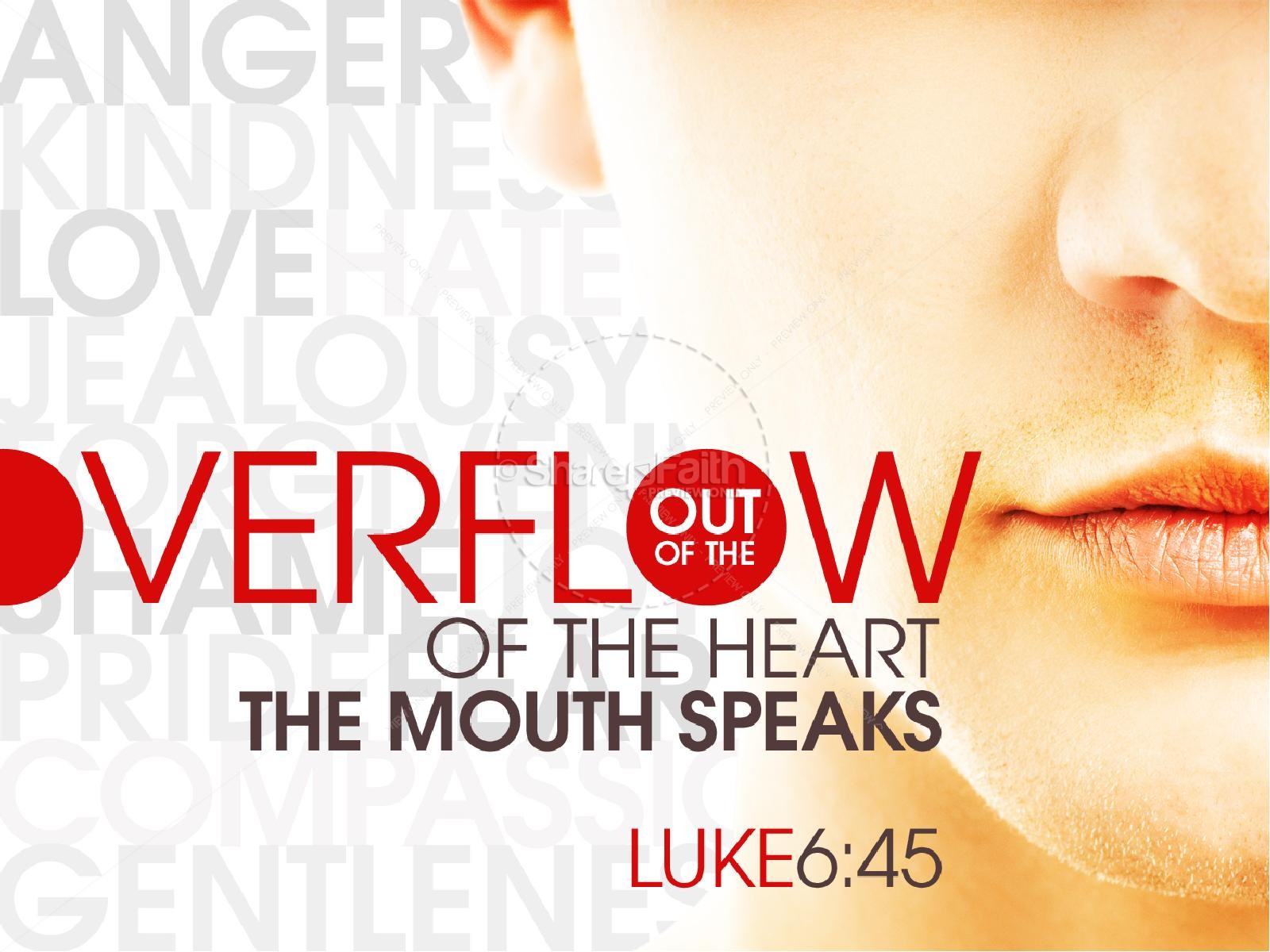 Overflow of the Heart Christian PowerPoint Thumbnail 1