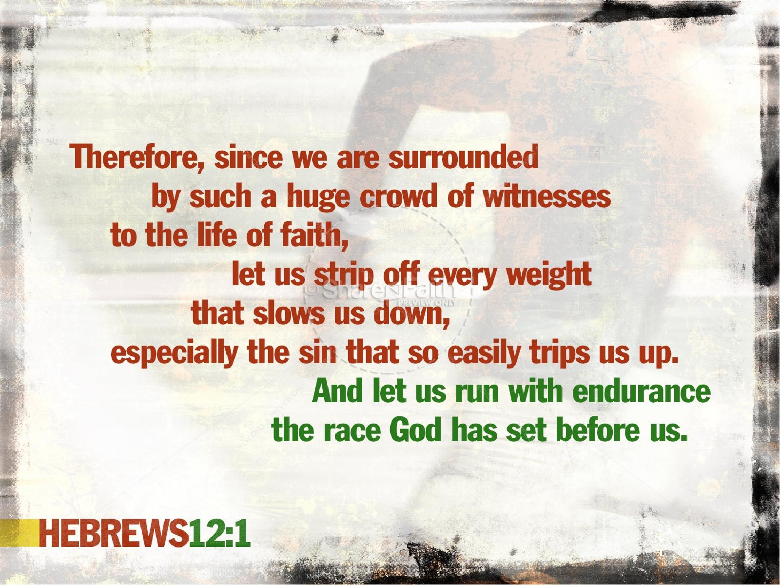 Run The Race Christian PowerPoint Thumbnail 4