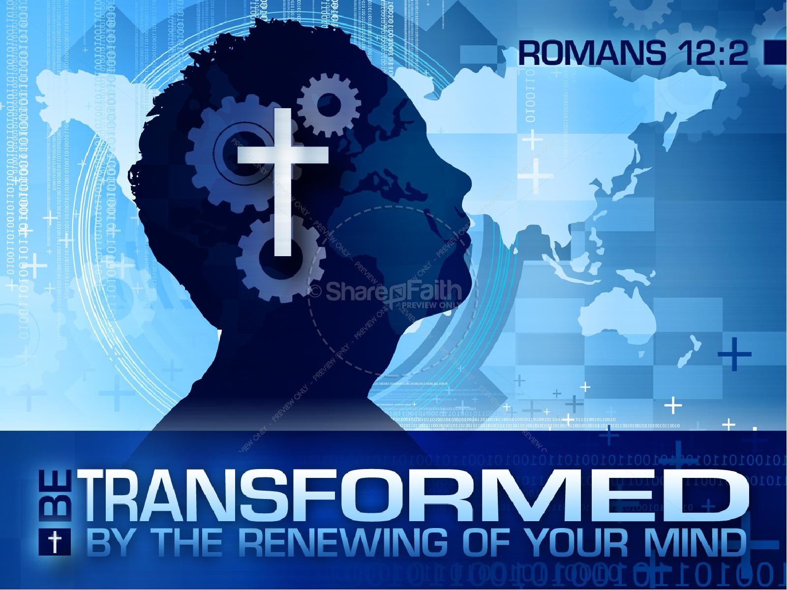 Be Transformed Christian PowerPoint Thumbnail 1