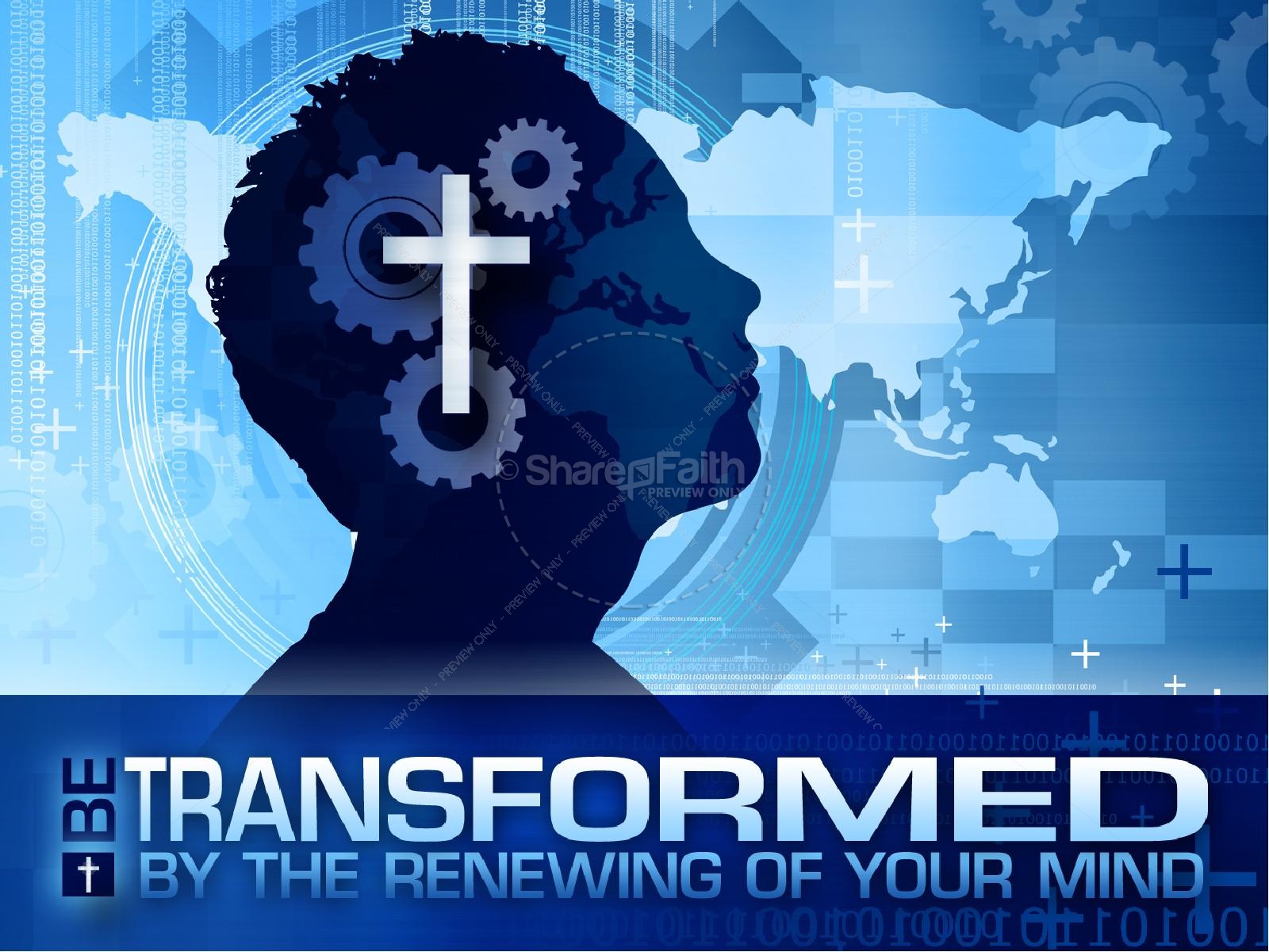 Be Transformed Christian PowerPoint | slide 2