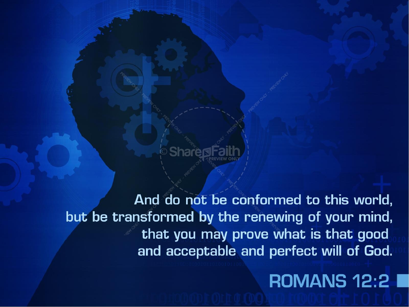 Be Transformed Christian PowerPoint Thumbnail 4