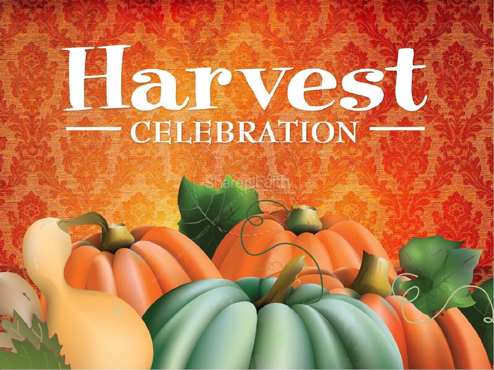 Harvest Celebration Christian PowerPoint Thumbnail 1