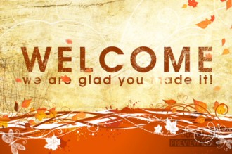 Fall Welcome Christian Video Loop | Church Motion Graphics