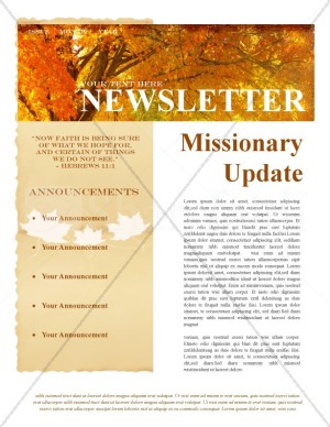 Fall Missionary Update Newsletter