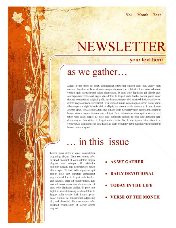 As We Gather Church Newsletter Thumbnail Showcase