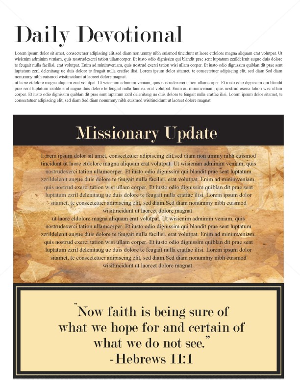 Autumn Church Newsletter Design | page 2