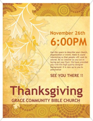Thanksgiving Church Flyer