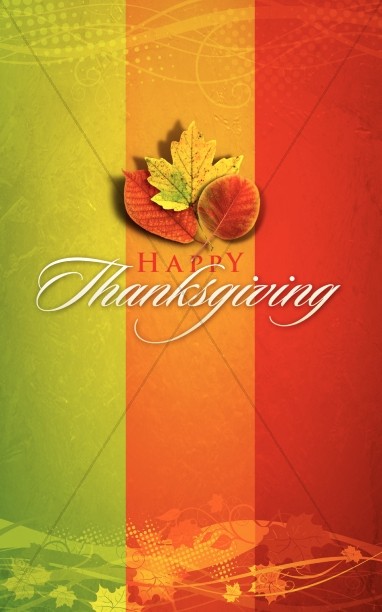 Happy Thanksgiving Bulletin Cover Thumbnail Showcase