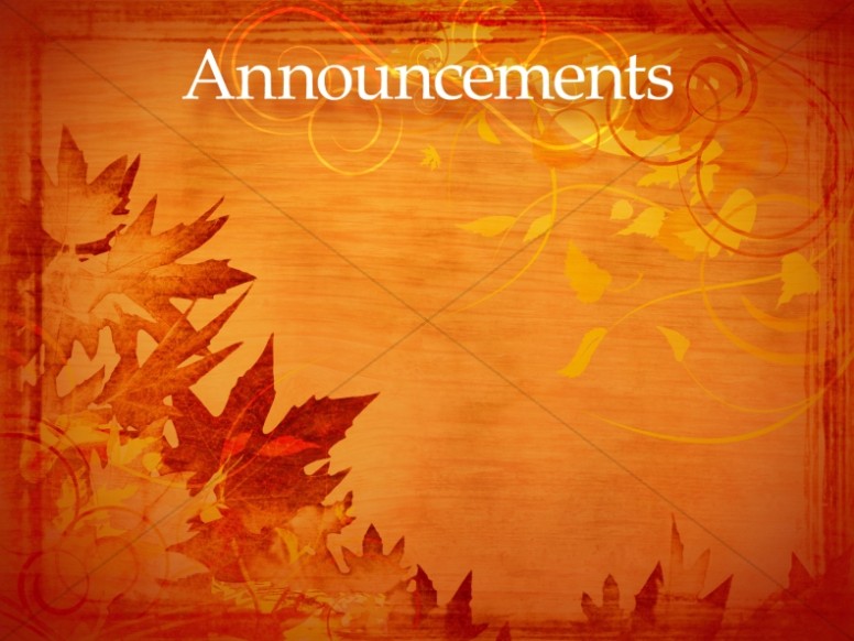 Leaves And Vines Announcement Slide Thumbnail Showcase
