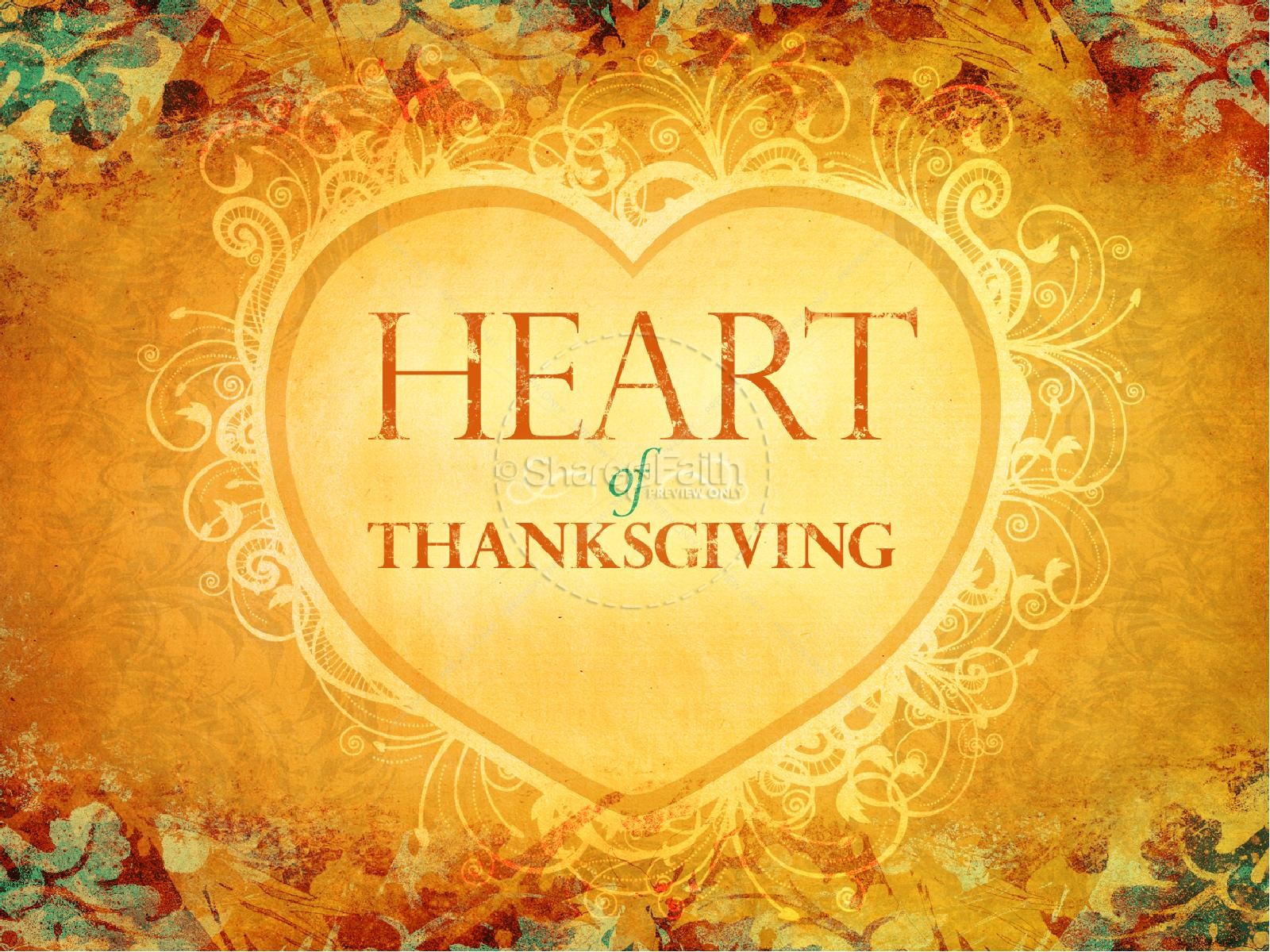 Heart Of Thanksgiving PowerPoint Thumbnail 2