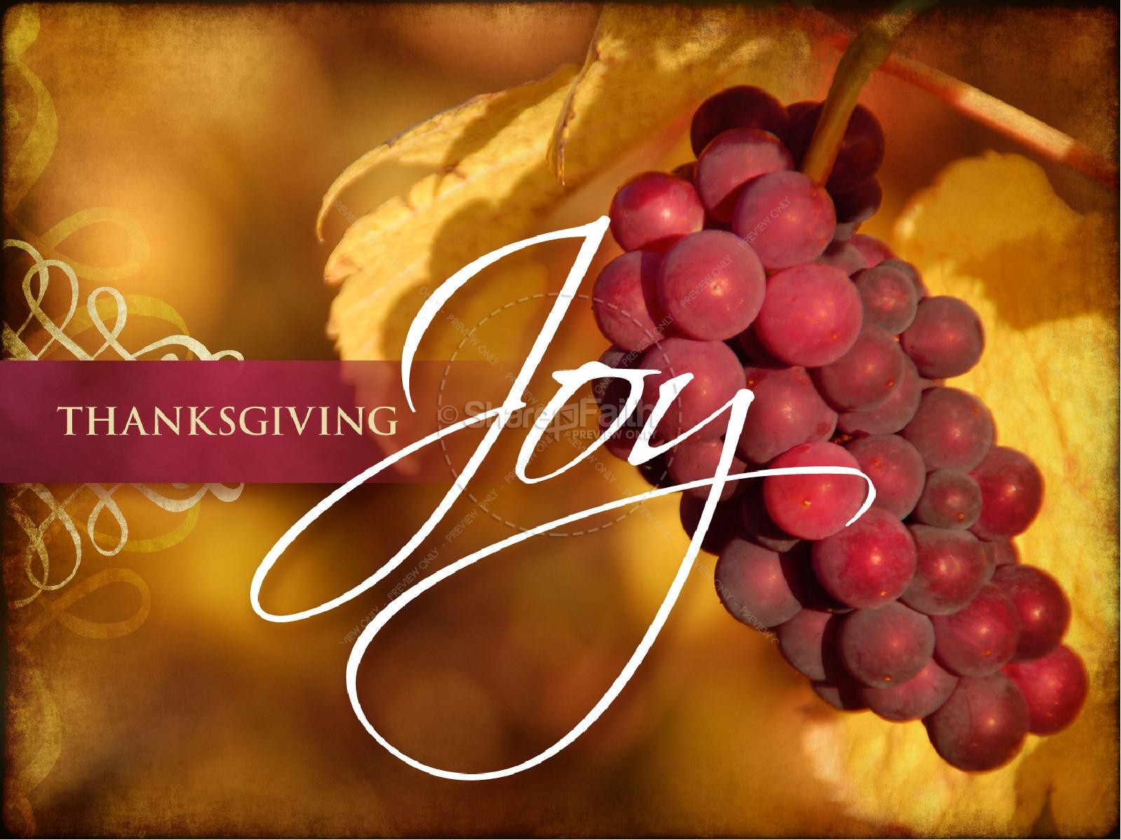 Joyful Thanksgiving Sermon PowerPoint Thumbnail 2