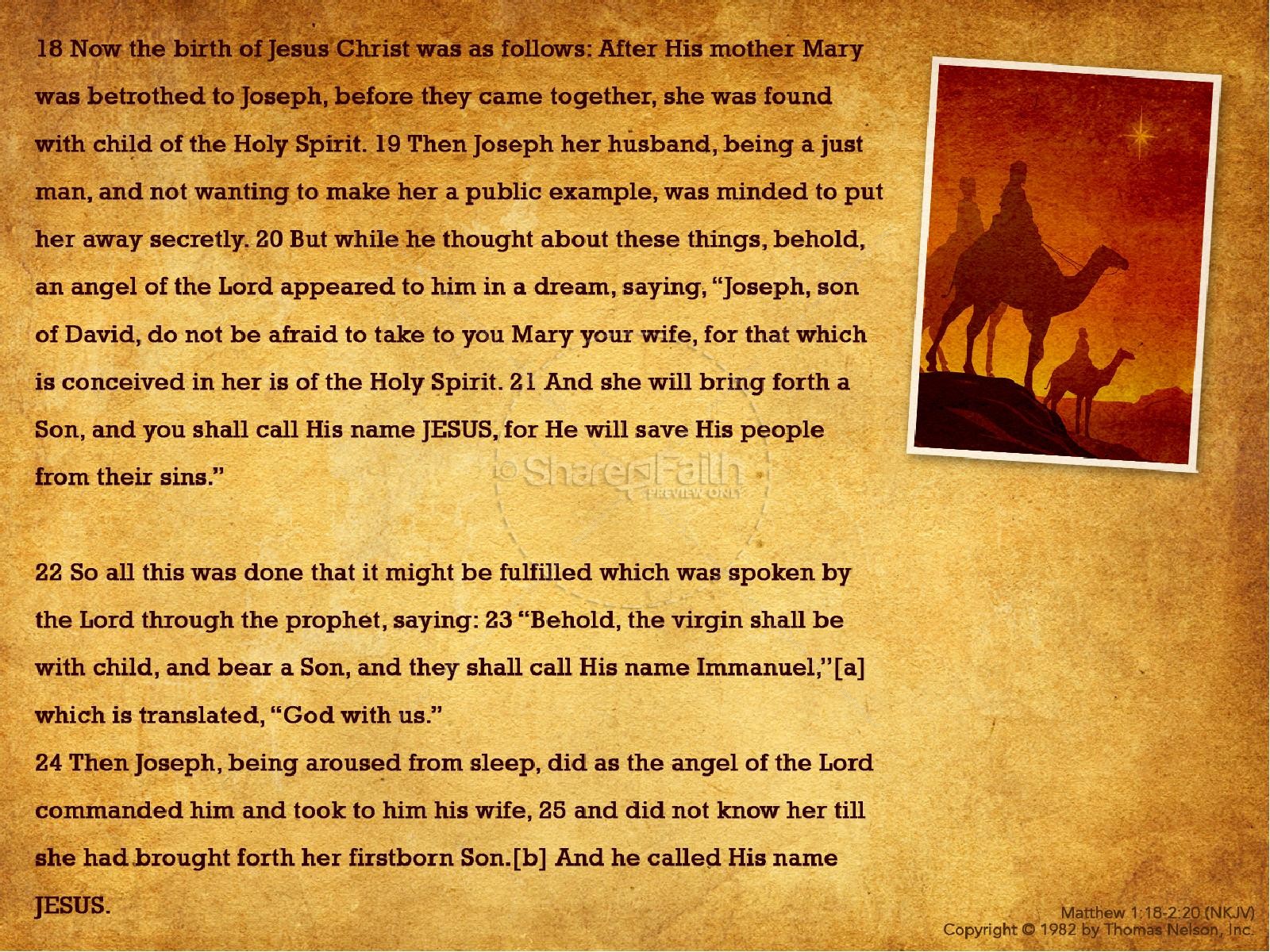 The Nativity Story PowerPoint Thumbnail 2
