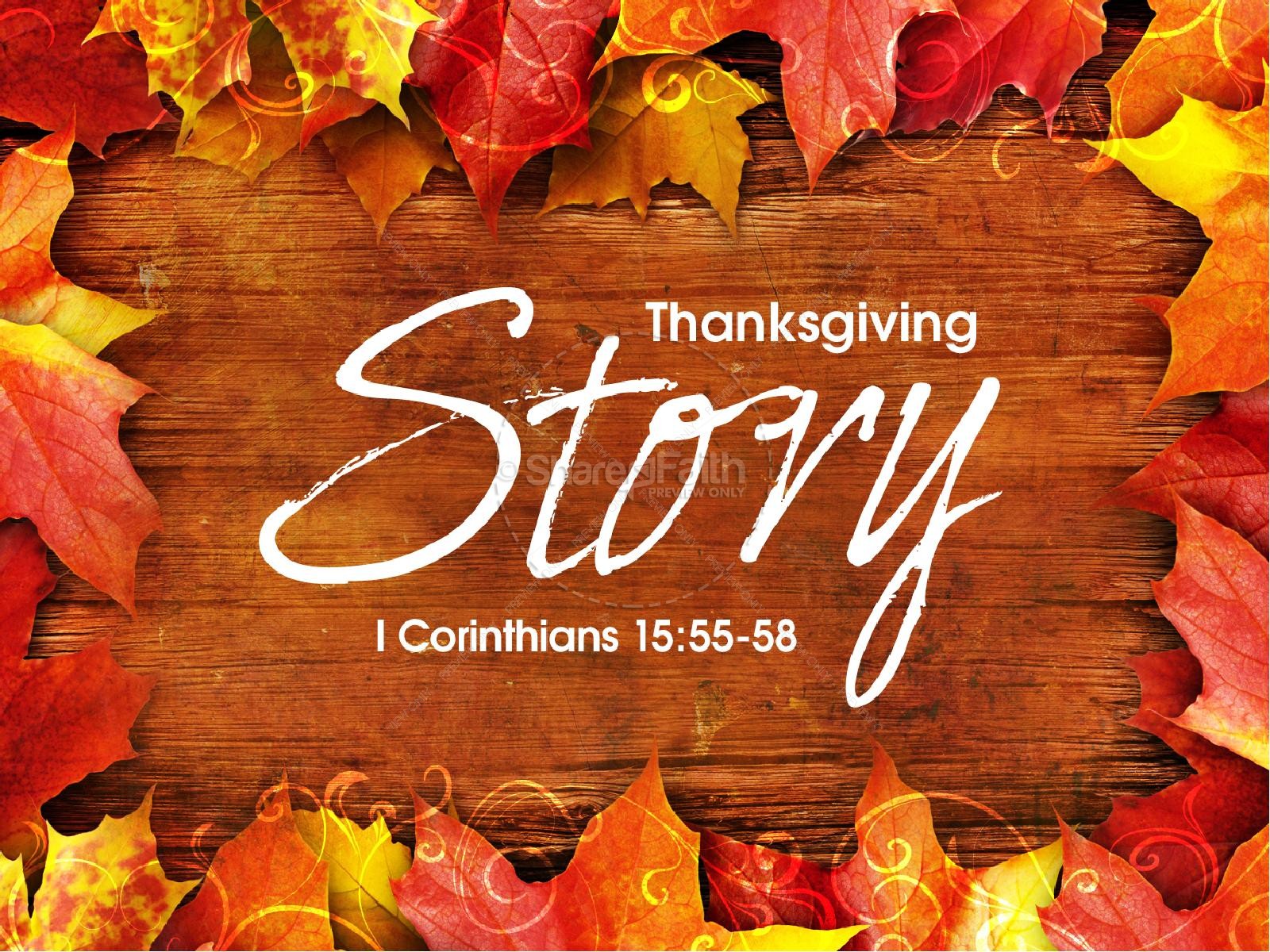 Thanksgiving Story Sermon Presentation Thumbnail 1