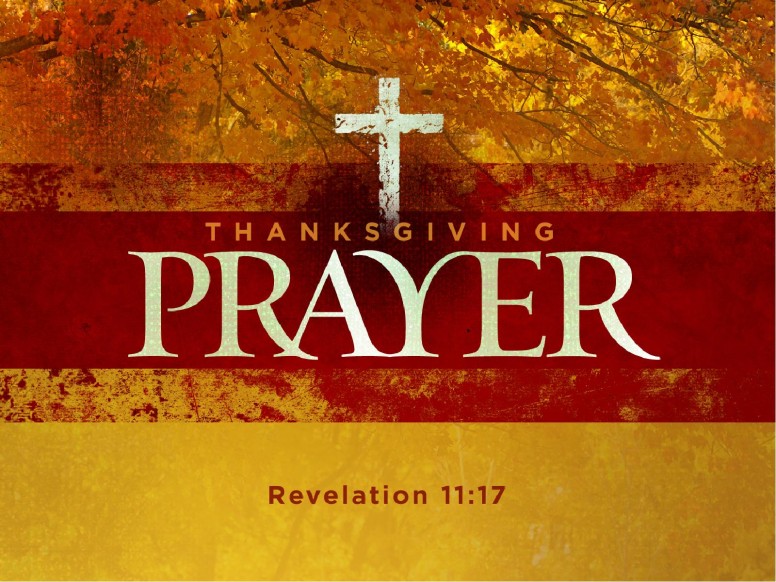 Thanksgiving Prayer Sermon PowerPoint
