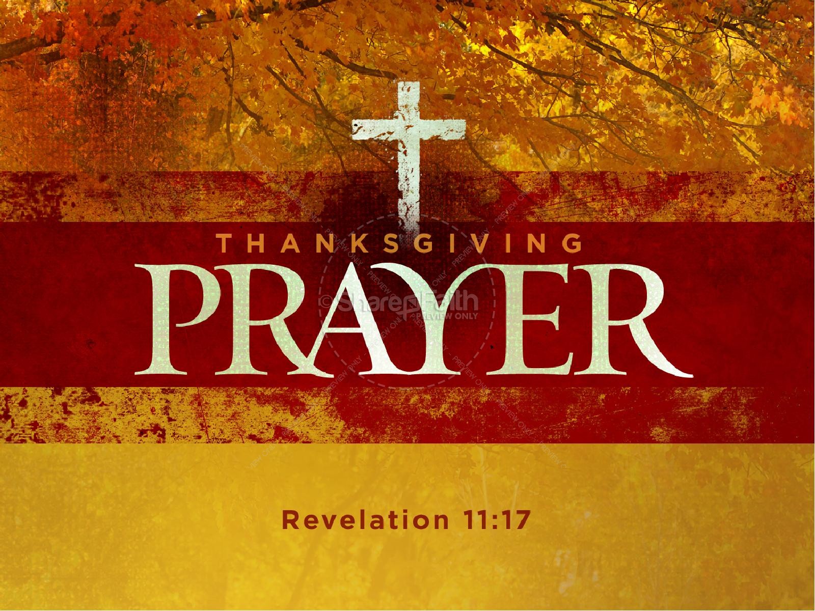 Thanksgiving Prayer Sermon PowerPoint