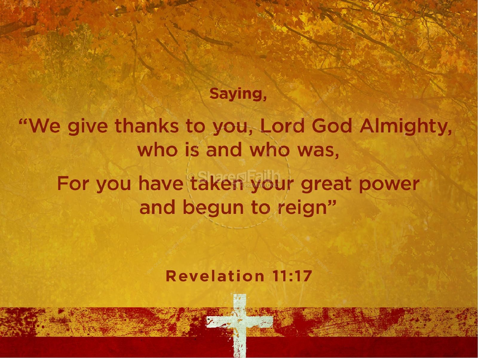 Thanksgiving Prayer Sermon PowerPoint Thumbnail 4
