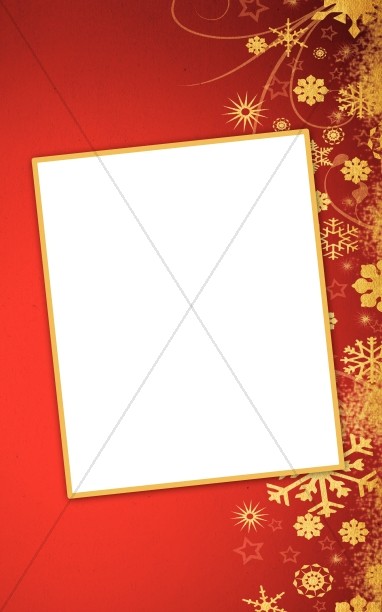Snowflakes Christmas Bulletin Cover Thumbnail Showcase